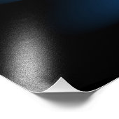 Impression Photo Blue Glowing Angel Wings on black background (Coin)