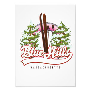 Impression Photo Blue Hills Massachusetts logo Ski