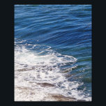 Impression Photo Blue Ocean Close Up at Malibu Photographic Print<br><div class="desc">This is my original photograph of a close up of water breaking on the rocks at Malibu,  California. The deep blue and turquoise waters with the sea foam makes it have an abstract feel. This print is 8 inches x 10 inches but can be upsized as desired.</div>