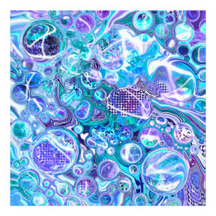 Impression Photo Blue Rhapsody Art Abstrait