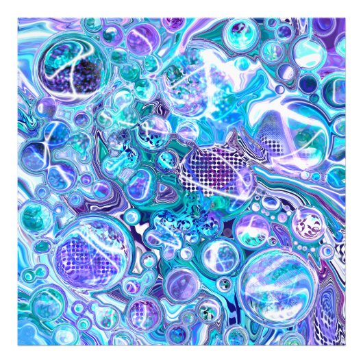 Impression Photo Blue Rhapsody | Art Abstrait (Devant)