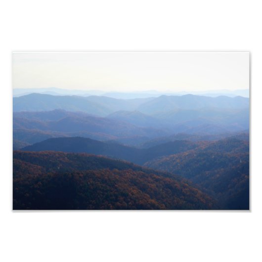 Impression Photo Blue Ridge Mountains, Caroline du Nord (Devant)