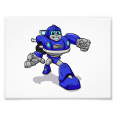 Impression Photo Blue robot for kids (Devant)