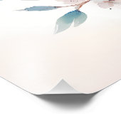 Impression Photo Bluebird Blossom Watercolor Serenity (Coin)