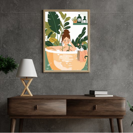 Impression Photo Boho Bain Oasis