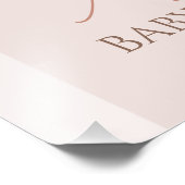 Impression Photo Boho Floral Arch Vache Baby shower de veau Affiche (Coin)