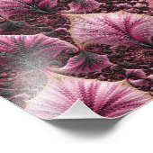 Impression Photo Boho Funky Eclectique Rose Noir Abstrait Fractal (Coin)