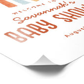 Impression Photo Boho Sunshine Neutral Baby Shower Welcome Sign (Coin)