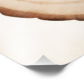 Impression Photo Bois Animaux Baby shower rustique Affiche de bienv (Coin)