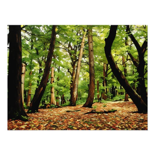 Impression Photo Bois d'automne (Devant)