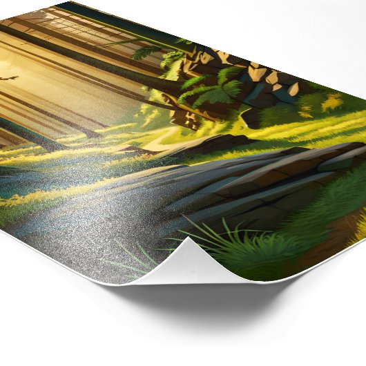 Impression Photo Bois Enchantés : Un voyage captivant en forêt (Coin)