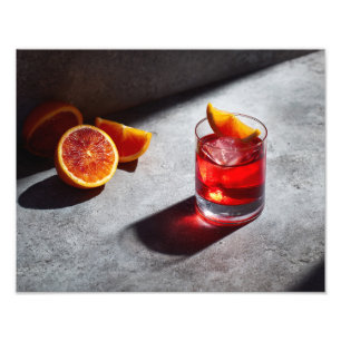 Impression Photo Boisson à l'orange sanguine Bold Shadow Play