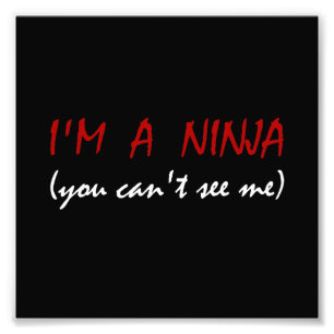 Impression Photo Boîte de Ninja ? t me voient