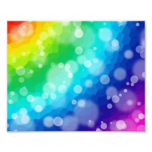 Impression Photo Bokeh Rainbow Motif