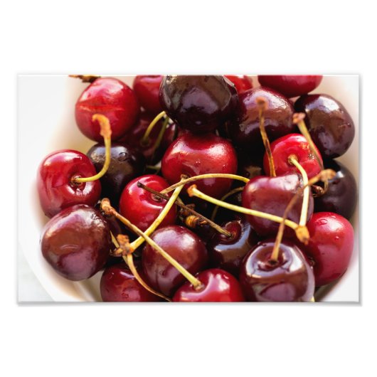 Impression Photo bol de cerises (Devant)
