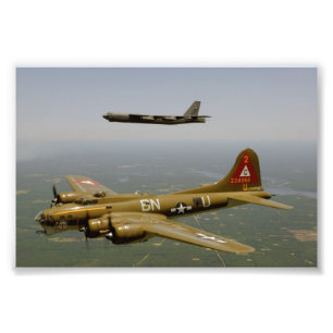 Impression Photo Bombardiers de B17G et de B52H en vol