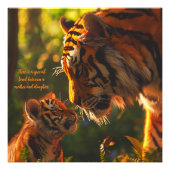 Impression Photo Bond spécial Mère et Fille Tigers (Devant)