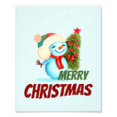 Impression Photo bonhomme de Noël (Devant)