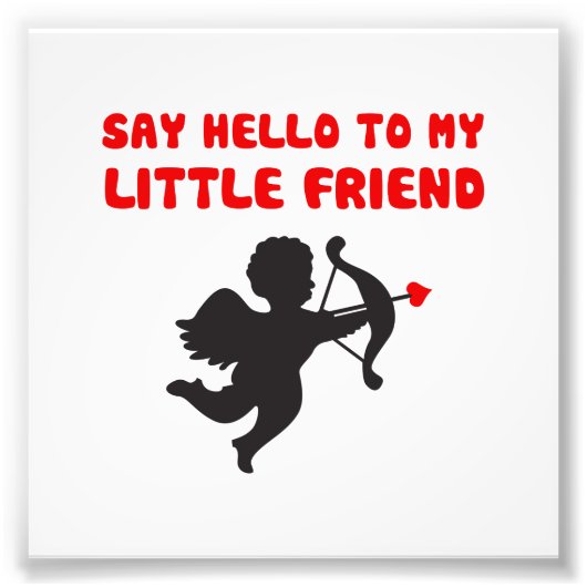 Impression Photo Bonjour à mon petit ami Valentine's Day (Devant)