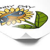 Impression Photo Bonjour Sunny Day Sunflower - Mignonne Sunflower L (Coin)
