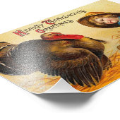 Impression Photo Bonjour Vintage Thanksgiving (Coin)