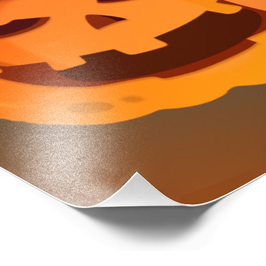 Impression Photo Bonne affiche d'Halloween ! (Coin)