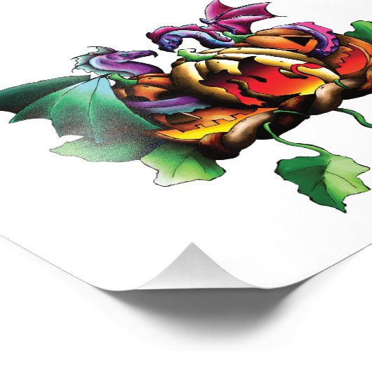 Impression Photo Bonne Halloween ! ! (Coin)