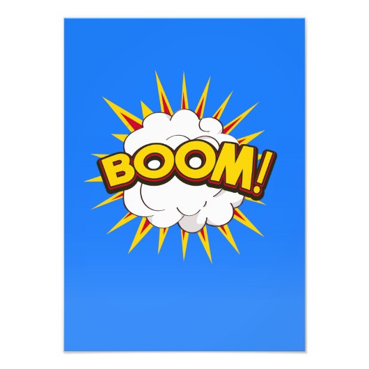 Impression Photo Boom! Explosion de dessin animé (Devant)
