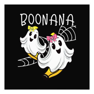 Impression Photo Boonana Fantôme Mignon Banane Halloween