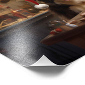 Impression Photo Bordure Collie Noël Cookies Festive Fêtes (Coin)