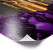 Impression Photo Bordure fleurie violette Gras Conception de l'inst (Coin)