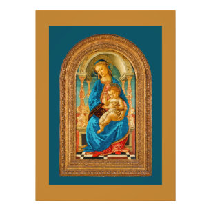 Impression Photo Botticelli (1445-1510) Madonna & Child Enthroned