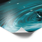 Impression Photo Bouchon d'eau turquoise (Coin)