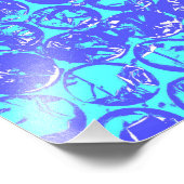 Impression Photo Boucle pop art bleu (Coin)