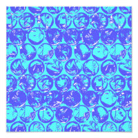 Boucle pop art bleu