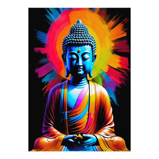 Impression Photo Bouddha - Rayons de Tranquillité (Devant)