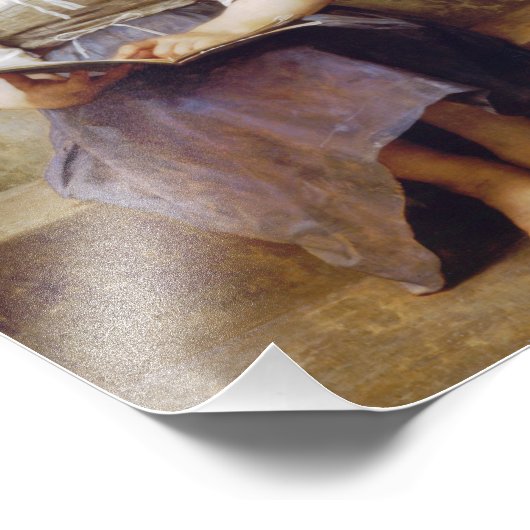 Impression Photo Bouguereau La dure leçon (Coin)