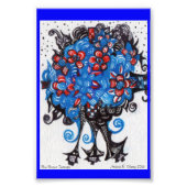 Impression Photo Bouquet bleu (Devant)