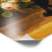 Impression Photo Bouquet de fleurs dans vase antique (Coin)