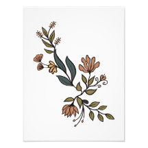 Bouquet de fleurs et de Feuilles