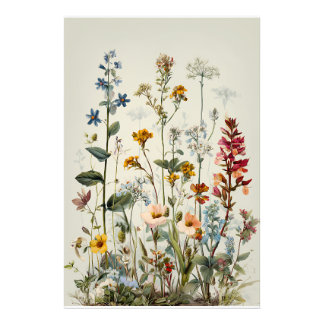 Impression Photo Bouquet de fleurs sauvages Blue Spike