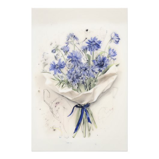 Impression Photo Bouquet de violet éthéré (Devant)