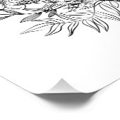 Impression Photo Bouquet floral minimaliste (Coin)