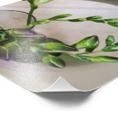 Impression Photo bourgeons de frénésie violette (Coin)