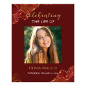 Impression Photo Bourgogne & Gold Greenery Affiche de bienvenue fun (Devant)