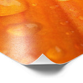 Impression Photo Boutons Sur Fleur Orange Lumineuse (Coin)