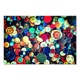 Impression Photo Boutons vintages