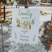 Impression Photo Boys Green Locally Grown Baby Shower Welcome Sign