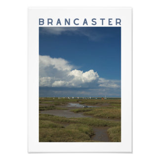 Impression Photo Brancaster Norfolk Salt Marsh and Sailing Boats