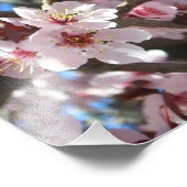 Impression Photo Branche de fleurs roses Printemps Floral (Coin)